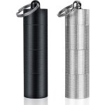 Lot de 2 piluliers portables journaliers, 3 compartiments, �tui � pilules �tanche en alliage d'aluminium, ...