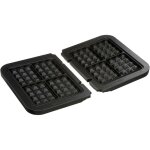 Lot de 2 plaques gaufres gr020 pour grill cuisinart