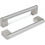 Lot de 2 poign�e meuble poignee de meuble cuisine inox - poign�e de porte poign�e cuisine nickel bross� ...