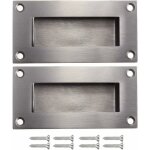 Lot de 2 poign�es de porte coulissantes rectangulaires encastr�es affleurantes poign�e encastr�e poign�es ...