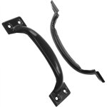 Lot de 2 poign�es de porte de grange vintage pour armoires de cuisine, entraxe des trous : 112 mm, fer ...