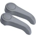 Lot de 2 poign�es de r�glage de si�ge avant grises pour renault clio 2 twingo 1 7701209658 7701470827 ...