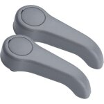 Lot de 2 poign�es de r�glage de si�ge avant grises pour renault clio 2 twingo 1 7701209658 7701470827 ...
