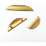 Lot de 2 poign�e de tiroir de cuisine poign�e de porte poign�e en alliage de zinc mat�riel dor� moderne ...