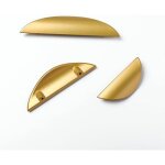 Lot de 2 poign�e de tiroir de cuisine poign�e de porte poign�e en alliage de zinc mat�riel dor� moderne ...