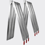 Helloshop26 - lot de 2 rampes de chargement multi - usage pliante aluminium rail collision 226 cm jusqu'a ... Helloshop26 - lot de 2 rampes de chargement multi - usage pliante aluminium rail collision 226 cm jusqu'a ...