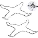Lot de 2 r�ducteurs � gaz en acier inoxydable pour plaque de cuisson � gaz, plaque de cuisson, plaque ...