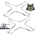 Lot de 2 r�ducteurs � gaz en acier inoxydable pour plaque de cuisson � gaz, dessous de plat, wok, cuisini�re ...
