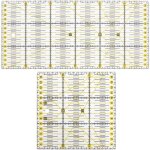 Lot de 2 r�gle de couture en acrylique, r�gle patchwork, r�gle de tailleur quilting universelle, id�al ...