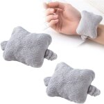 Lot de 2 repose - poignets pour clavier et souris - en coton doux - pour le travail de bureau