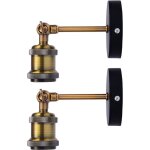 Lot de 2 rétro lampe applique murale style industriel antique luminaire réglable Éclairage vintage edison ... Lot de 2 rétro lampe applique murale style industriel antique luminaire réglable Éclairage vintage edison ...
