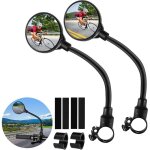 Lot de 2 r�troviseurs de guidon de v�lo, r�troviseurs de guidon de v�lo r�glables � 360�, r�troviseurs ...