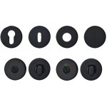 Lot de 2 - rosace ronde pomerol noire mat cl l