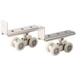 Lot de 2 roulettes pour porte coulissante, armoire, porte coulissante, armoire, placard, fen�tre - csparkv ...