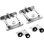 Lot de 2 roulettes pour portes coulissantes ? roues robustes en acier lamin� � froid avec syst�me anti ...