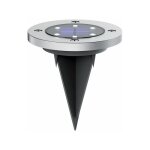 Xanlite - lot de 2 spots solaires 6 led blanc chaud ip44 8h d'autonomie - pack2spso4