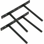 Lot de 2 support pour �tag�re flottante invisible support en m�tal pour tablette flottante en bois dissimul� ...