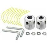 Lot de 2 t�tes de d�broussailleuse universelles en aluminium double t�te de ligne en nylon bobine de ...