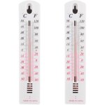 Lot de 2 thermom�tres muraux, thermom�tres ext�rieurs, lecture pr�cise celsius et fahrenheit, grand moniteur ...