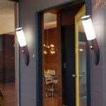 Lot de 2 torches murales lampes d'extrieur dtecteurs de mouvement jardin balcon lumires antrhazit ...