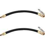 Lot de 2 tube d'extension de valve de pneu, 30cm tuyau d'air de pneu de voiture d'extension tuyau de ...