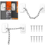 Lot de 2 verrous de fen�tre r�glables pour fen�tre coulissante, sans per�age, pour la s�curit� des enfants ...