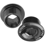 Lot de 2 vis de fixation pour manivelle de vtt, en alliage d'aluminium, cache - vis m20 noir