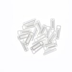 Lot de 20 agrafes � coudre 150 pour rideaux en plastique boulet