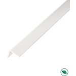Lot de 20 baguettes angles pvc blanc 2600 x 25 x 25 mm