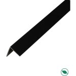 Lot de 20 baguettes angles pvc noir 2600 x 20 x 20 mm