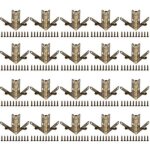 Lot de 20 charni�res � ressort � angle de 90�, accessoires pour bo�tiers en plastique, bois, m�tal, bijoux, ...