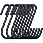 Lot de 20 crochets s noirs 10 cm pour rangement lourd : pantalons jeans, casseroles, v�tements, sacs ...