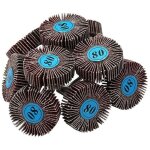 Lot de 20 disques � lamelles abrasifs pour perceuse sans fil dremel - grain 80