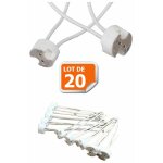 Lot de 20 douilles culot gu5. 3 (mr16) pour ampoule halogne ou led