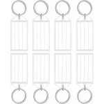 Lot de 20 �tiquettes en plastique r�sistant 5 cm avec identificateurs d'articles blancs avec �tiquettes ...