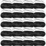 Lot de 20 masques de sommeil ultra doux 18, 5x8, 5 cm ? respirant, occultant, coussinets nasaux, �lastique, ...