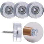 Lot de 20 patins antid�rapants en caoutchouc de forme ronde ?18mm pour meubles, chaises, canap�s, tables ...