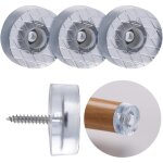 Lot de 20 patins antid�rapants en caoutchouc de forme ronde ?18mm pour meubles, chaises, canap�s, tables ...