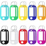 Lot de 20 porte - cl�s avec �tiquettes multicolores faciles � lire, pour bagages, animaux domestiques ...