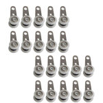 Lot de 20 roulettes pour baies vitr�es et portes coulissantes ? m�tal et plastique ? 4, 5 x 1, 9 cm