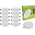 Lampesecoenergie ? lot de 20 spots encastrables led extra - plats 3w ? blanc neutre 4500k ? installation ...