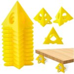 Lot de 20 supports pyramidaux triangulaires, rehausseurs de porte d'armoire, c�ne jaune, rehausseurs ...