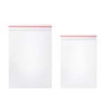 Lot de 200 sachets transparents avec fermeture � glissi�re, deux packs de tailles diff�rentessacs en ...