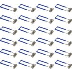 Lot de 24 pinces de fixation � ressort pour spot encastr� gu10 mr16 1, 5 x 60 mm