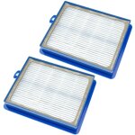 Lot de 2x filtres aspirateur (hepa, fibre de verre), compatible avec electrolux ergospace, excellio, ...