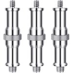 Lot de 3 adaptateurs filet�s standard en m�tal 1 / 4  vers 3 / 8  pour tr�pied d'�clairage de studio, ...