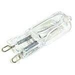 Lot de 3 ampoules halog�nes pour four g9 ampoule four g9 25w 230v avec tol�rance 300�c.