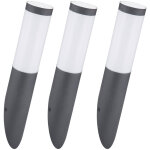 Lot de 3 appliques extérieures façades lampe torche de jardin inox anthracite dans un set comprenant ... Lot de 3 appliques extérieures façades lampe torche de jardin inox anthracite dans un set comprenant ...