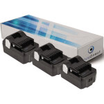 Lot de 3 batteries pour hitachi c18dsl2 scie circulaire 3000mah 18v