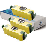 Visiodirect - lot de 3 batteries pour irobot roomba 505 aspirateur laveur autonome 3500mah 14. 4v